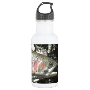 Rainbow trout stainless steel water bottle