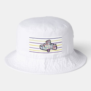 Rainbow trout summer bucket hat