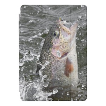 Rainbow Trout Takes The Bait Ipad Pro Cover by WackemArt at Zazzle
