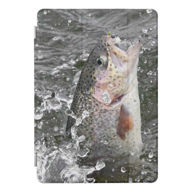 Rainbow Trout Takes The Bait iPad Pro Cover (Front)