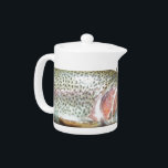 Rainbow trout teapot<br><div class="desc">photo of a rainbow trout taken in Smoky Mountain National Park</div>