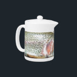 Rainbow trout teapot<br><div class="desc">photo of a rainbow trout taken in Smoky Mountain  National Park</div>