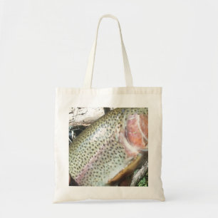 Rainbow trout tote bag