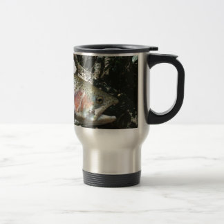 Rainbow trout travel mug