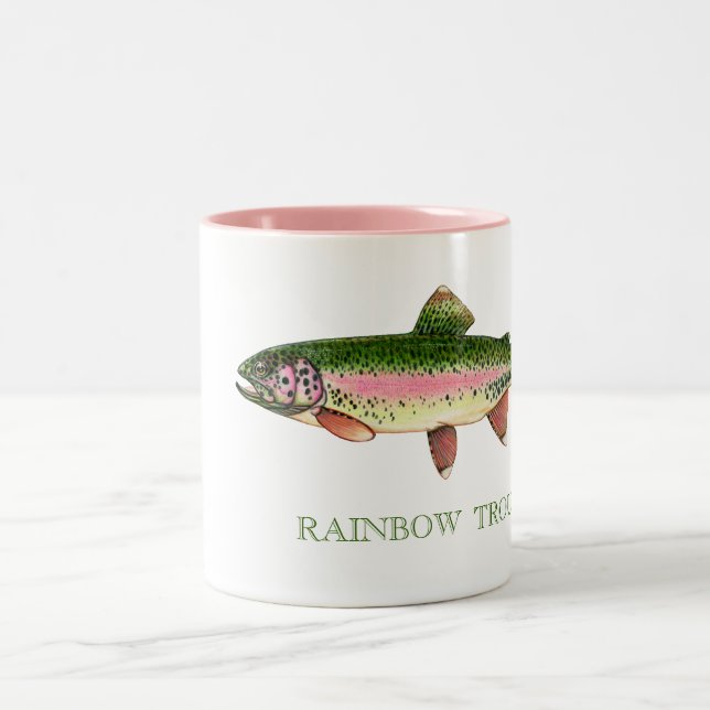 RAINBOW TROUT Two-Tone COFFEE MUG (Center)