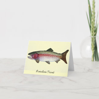 Rainbow Trout Watercolor Card