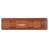 Rainbow Trout Wood Cribbage Board (Side)