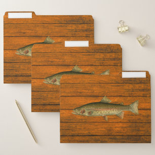 Rainbow Trout Wood Grain Folders