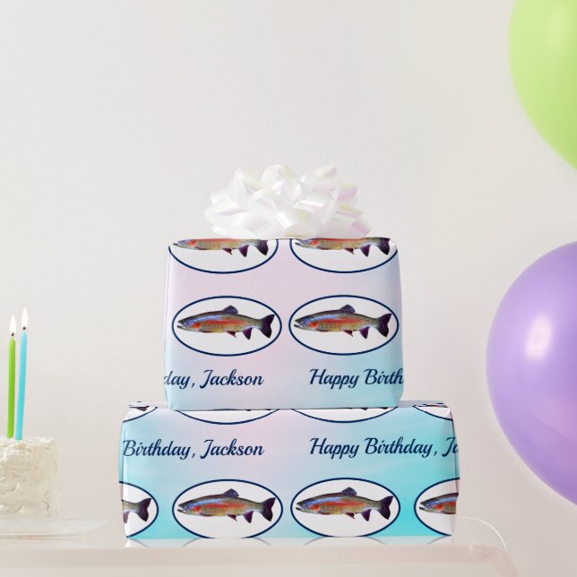 Rainbow Trout Wrapping Paper (Party Gifts)