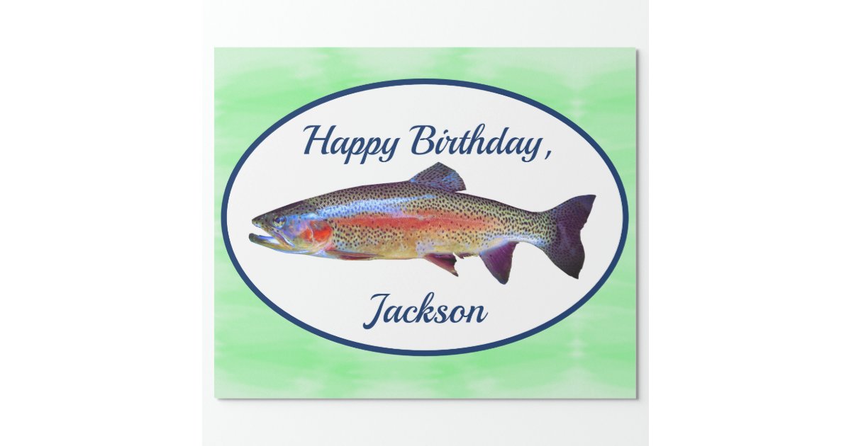 Rainbow Trout Wrapping Paper