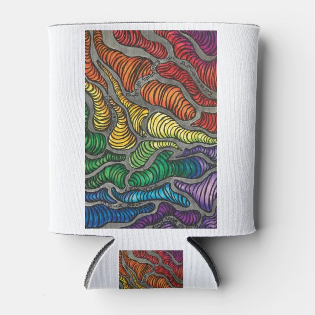Rainbow trumpets can cooler (Front)