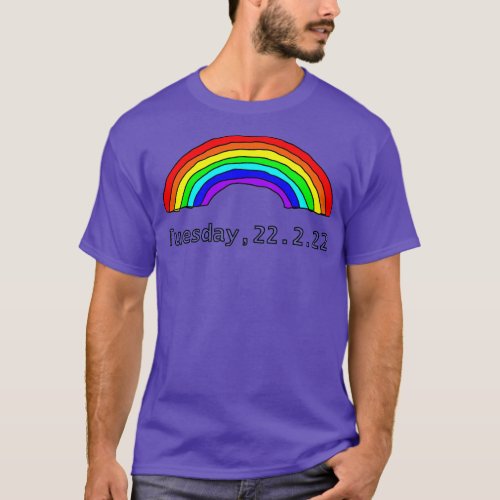 Rainbow Tuesday 22 February 2022 is Twosday T_Shirt