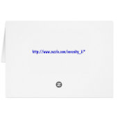 Rainbow Turtle card (Back Horizontal)