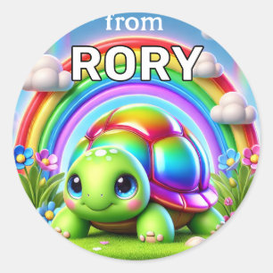 Rainbow Turtle Stickers