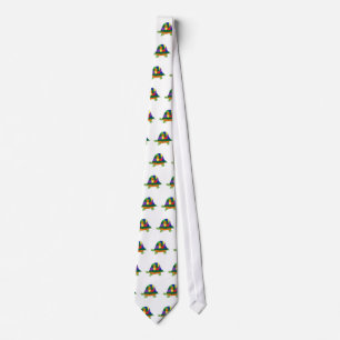 Rainbow Turtle tie