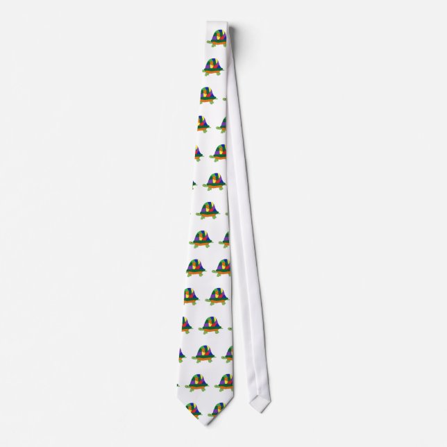 Rainbow Turtle tie (Front)
