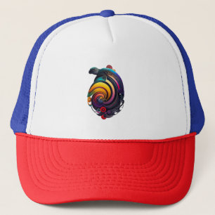 Rainbow Turtle Trucker Hat
