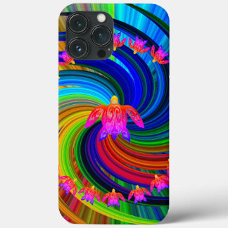Rainbow Turtles iPhone 13 Pro Max Case