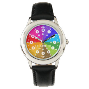 Rainbow Tutor Clock 12 hours display LU-RB24i-M60 Watch