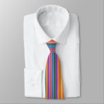 Rainbow Tutti Fruiti Striped Necktie at Zazzle