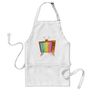 Rainbow TV Adult Apron