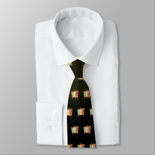 Rainbow TV Neck Tie
