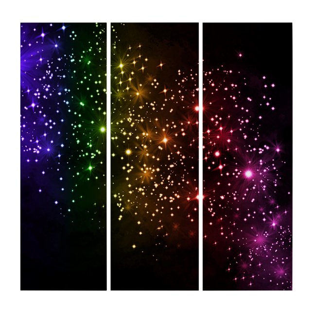 Rainbow Twilight Wall Panels (Front)