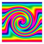 Rainbow Twirl Photo Print at Zazzle