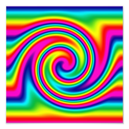 Rainbow Twirl Photo Print