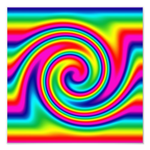 Rainbow Twirl Photo Print