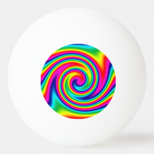 Rainbow Twirl Ping-Pong Ball