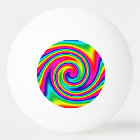 Rainbow Twirl Ping-pong Ball