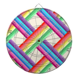 Rainbow Twist Dart Board