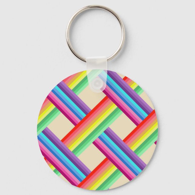 Rainbow Twist Keychain (Front)
