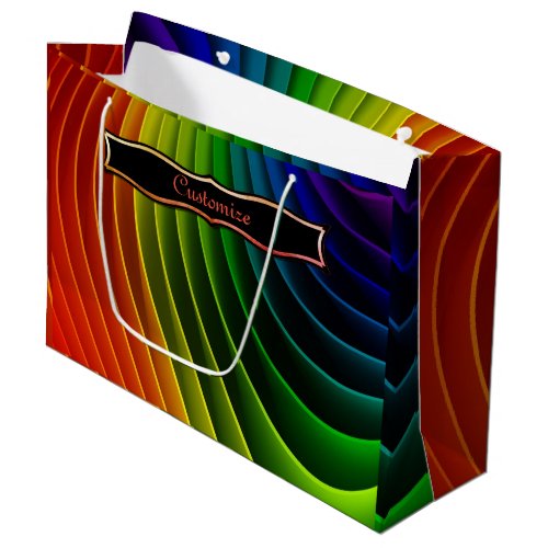 Rainbow Twist Largre Gift Bag