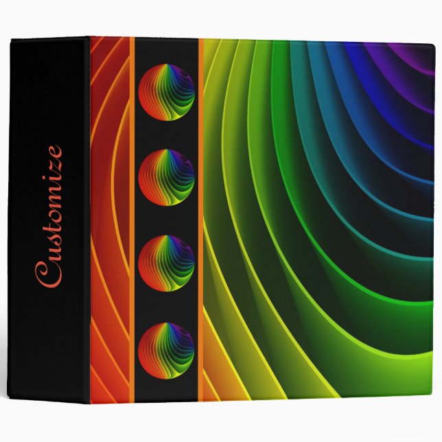 Rainbow Twist Orbs Binder (Front/Spine)