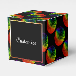 Rainbow Twist Orbs Cube Favor Box