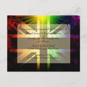 Rainbow UK Invitation