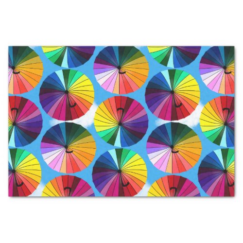 Rainbow Umbrella Sky Tissue Paper