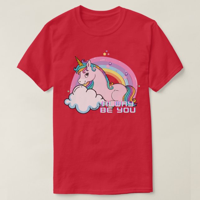 Rainbow unicorn (1)  T-Shirt (Design Front)