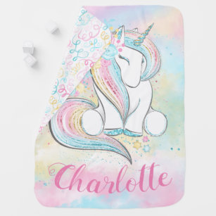 Custom Ultra-Soft Micro Fleece Blanket Stars Unicorn Pet Blanket Woven Blanket with Your Text Name on Blanket for Family Couch Sofa 50 X 60 InterestPrint Personalized Throw Blanket 