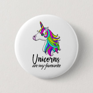 Rainbow Unicorn Badge Pinback Button