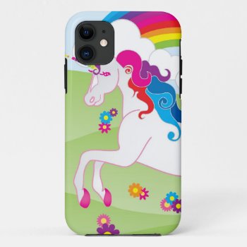 Rainbow Unicorn - Barely There Iphone Case by BarbaraNeelyDesigns at Zazzle