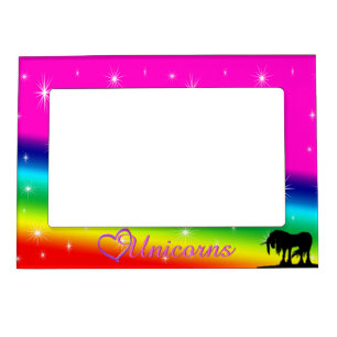 Rainbow Unicorn Birthday Magnetic Frame