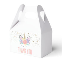 Rainbow Unicorn Birthday Party Favor Box