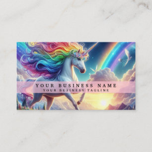 Rainbow Unicorn Business Card
