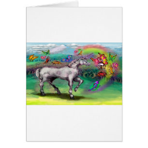 Rainbow Unicorn Butterflies Faeries Cards