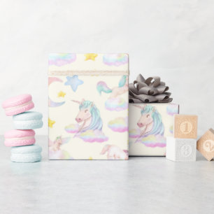 Rainbow Unicorn Colourful Wrapping Paper