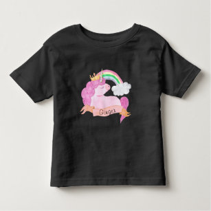 🌈Rainbow Unicorn Custom Name    Toddler T-shirt