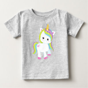 Rainbow Unicorn, Cute Unicorn, Magic Unicorn, Star Baby T-Shirt